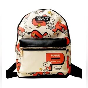 Peanuts Snoopy & Woodstock 1950 Social Club Collectible Mini Backpack BNWT